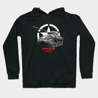 Sherman Firefly "Fury" Military tank WW2 Hoodie